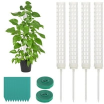 4Pcs Plastic Moss Pole for Plants Monstera, Climbing Plants, Plant Support for Indoor Plants, 9.8 Inch