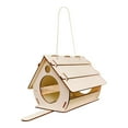 thumbnail image 2 of Kit de pajarera de madera DIY | Artesanía colgante de madera natural | Casa alimentadora personalizable sin pintar | Decoración de jardín al aire libre | Fácil montaje | 32x20cm | Incluye, 2 of 9