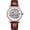Rose white brown, variant on Rhinestone Skeleton Automatic Self-Winding Vintage Wristwatch Men Mechanical Business Wrist Watch Stainless Steel Genuine Leather Sapphire Crystal Waterproof Clock Luminous