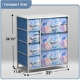 thumbnail image 2 of Sorbus Classic 7 Drawer Dresser for Kids Bedroom, Tie-Dye Blue, 2 of 7