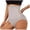 Gray, variant on jobturf Seamless Shapewear Tummy Control Girdle Body Shaper High Waisted Briefs Underwear Full Coverage Ladies Panties Size S