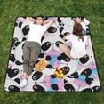 thumbnail image 5 of GZHJMY Cute Panda Large Picnic & Outdoor Beach Blanket, Waterproof Foldable Sandproof 3-Layer Picnic Mat for Camping,Hiking,Travel,Park,Concerts,78"X 78", 5 of 6