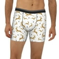 thumbnail image 2 of Men'S Boxer Briefs, Classic Deer Tree Soft And Breathable Mens Underwear Boxer Briefs With Widen Waist, 2 of 2