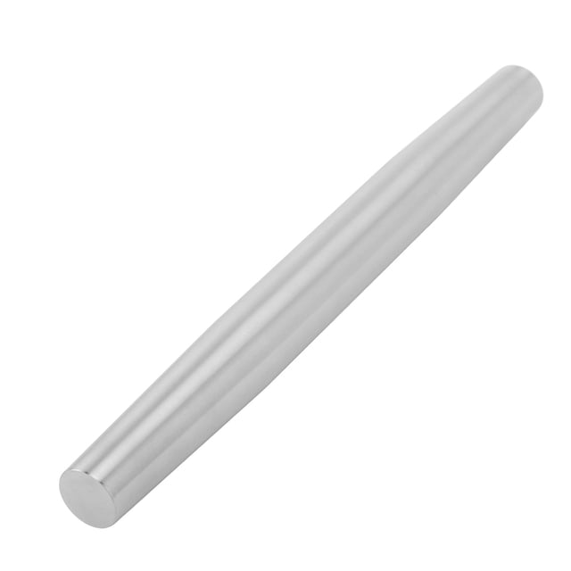 13 Inch Stainless Steel Rolling Pin, Hollow Silver Stainless Steel Dough Roller for Pastries for Pie