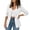 White(Blazers), variant on GUACER Blazers for Women 3/4 Sleeve Casual Open-Front Relaxed Fit Business Suit Coat with Pockets