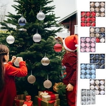 Moocorvic 9PCS Gold Satin Silk Christmas Ball Ornaments, Shatterproof Christmas Tree Hanging Ball Decorations for Xmas Holiday Wedding Party