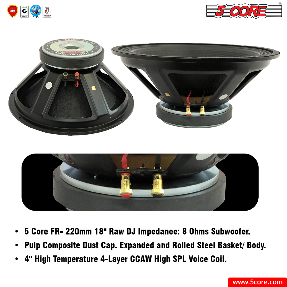 5 core speaker 18 inch