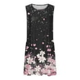 thumbnail image 4 of Taqqpue Summer Dresses for Women 2025 Loose Crew Neck Sleeveless Casual T Shirt Dress Sundresses Boho Floral Printed Mini Dresses with Pockets, 4 of 8