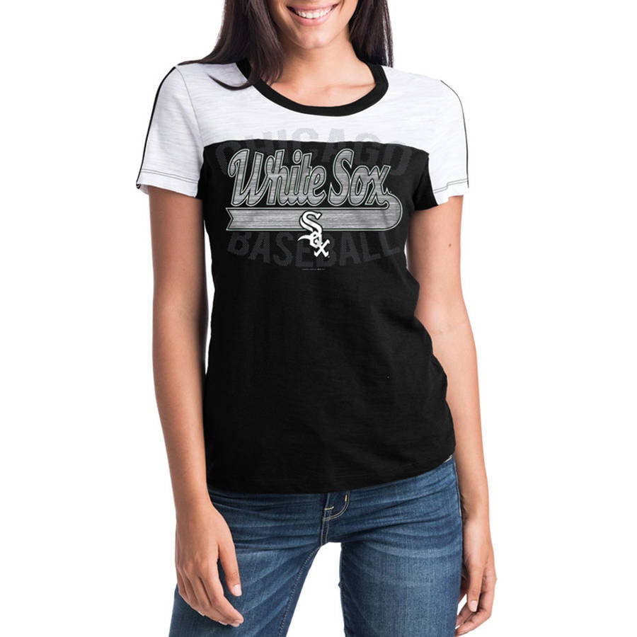 MLB Chicago White Sox Women's Short Sleeve Team Color Graphic Tee