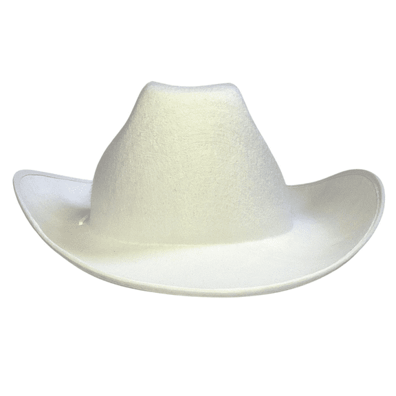 White Felt Cowboy Hat - FREE SHIPPING