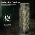 thumbnail image 3 of Grand Patio Solar Powered Rattan Deck LED Lights for Garden- 2 Large Fuji, Brown, 3 of 6