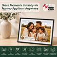thumbnail image 6 of ELIME 15.6" WiFi Digital Picture Frame with Frameo App, Full HD Auto-Rotating Smart Photo Display, 32GB, Black, 6 of 7
