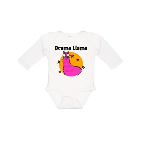 

Inktastic Drama Llama Gift Baby Boy or Baby Girl Long Sleeve Bodysuit