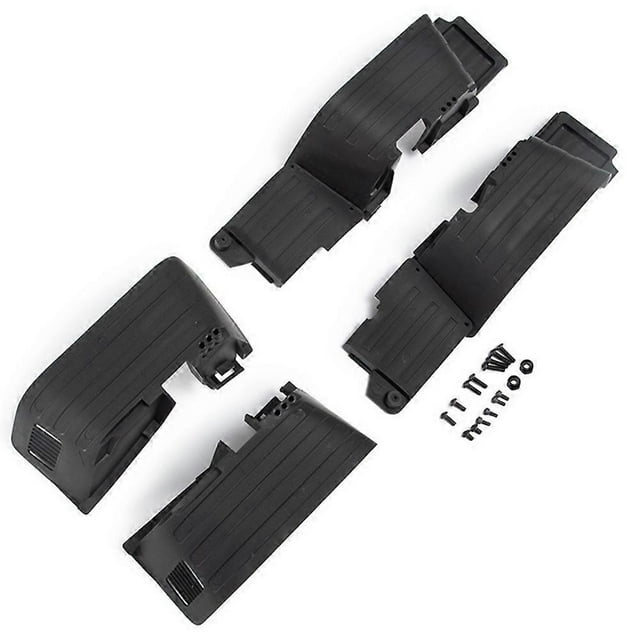 Black Plastic Front and Rear Mud Flaps Fender for 1/10 RC Crawler Car Axial SCX10 II 90046 90047 Upg