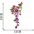 thumbnail image 2 of Bordado (rojo morado, izquierda) Parche de flor de rosa Parches termoadhesivos Apliques, 2 of 4