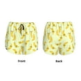 thumbnail image 3 of Yiaed Bananas Print Women's Running Shorts with Liner 3 Zipper Pockets Elastic Workout Athletic Gym Yoga Shorts-Small, 3 of 7
