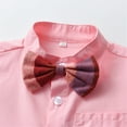 thumbnail image 7 of Ruyang Toddler Baby Boy Clothes Summer Short Sleeve Button Shirt Bow Tie Gentleman Shorts Suit Cute Casual Performance Outfits, 7 of 7