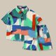 thumbnail image 2 of Odeerbi 1-8 Años Conjunto de Verano Para Niños Camisa de Manga Corta de Algodón Conjunto Corto Camisa Gráfica Conjunto de Dos Piezas, 2 of 7