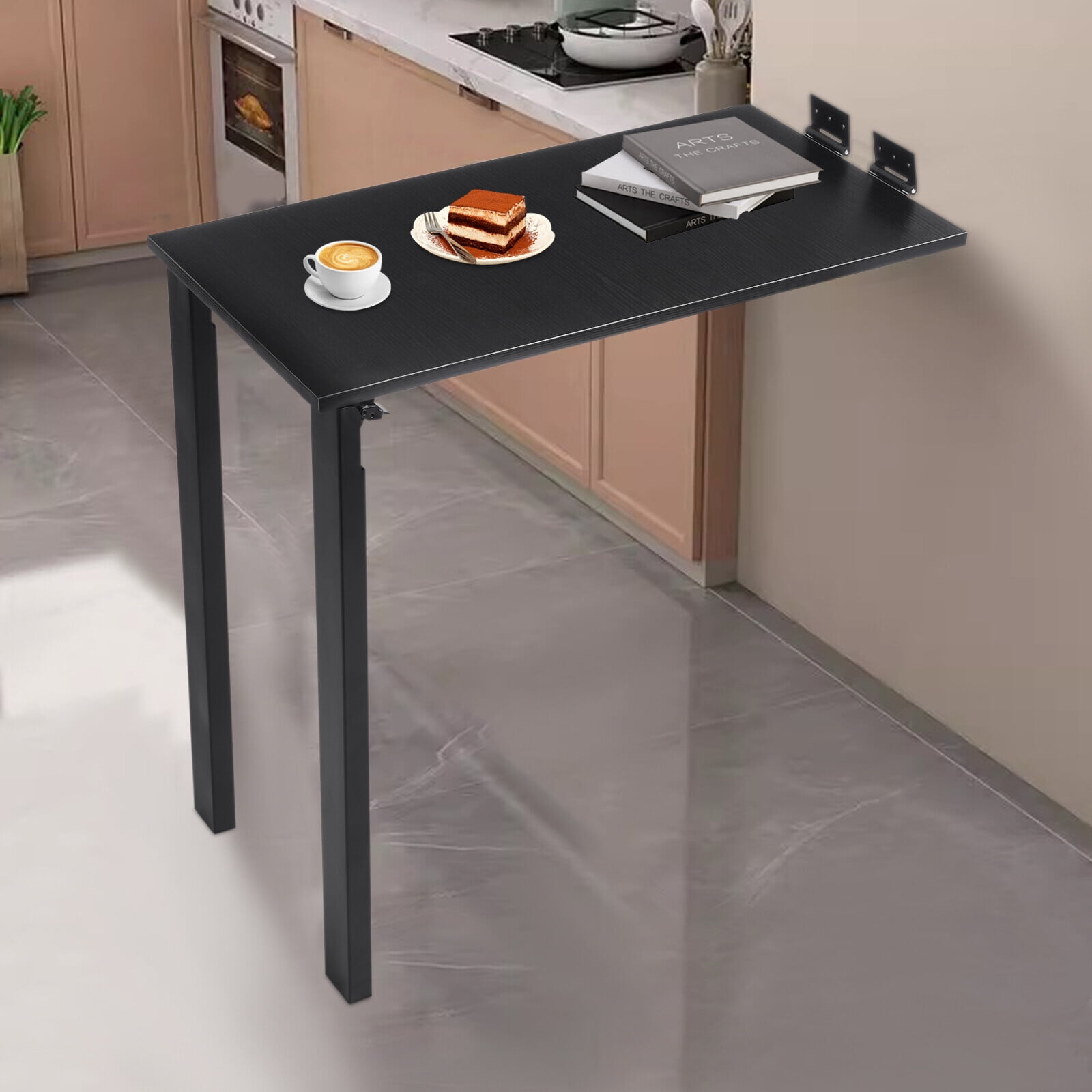 Wall Mounted Floating Folding Table Laptop Desk Home Office 29.52*15.75*29.1 in For Dining Rooms, Bedrooms, Living Rooms