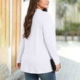 thumbnail image 6 of Sevevn Women's Open Front Long Sleeve Lightweight Loose Cardigan with Pockets White S, 6 of 8
