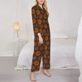 thumbnail image 5 of Wukai 60s and 70s Aesthetic1 Print Women's Pajama Set - Soft Long Sleeve Sleepwear for Comfort and Style-Small, 5 of 9