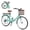 Green, variant on Bstjewey Folding Women’s Cruiser Bike 24", 7-Speed, Women Bicycle Basket & Rack