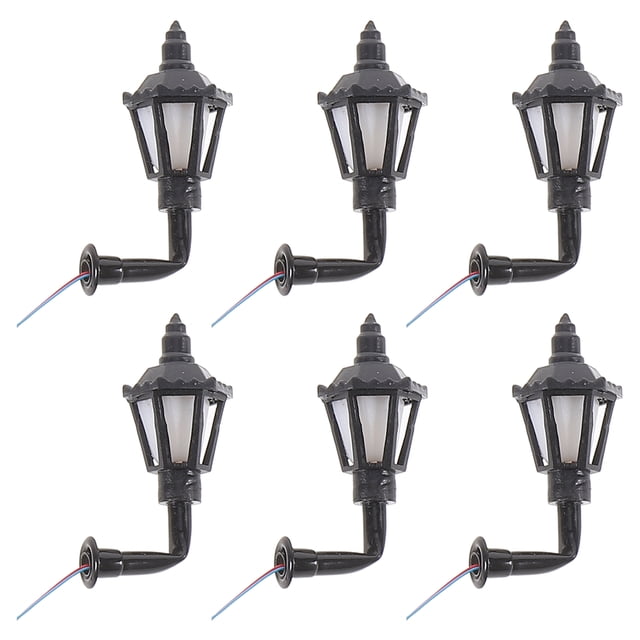 6Pcs Wall Lamp Models European Style Mini Lamps Adorable Microscopic Lamp Decors
