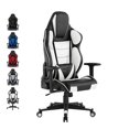 thumbnail image 3 of Posh Living Joann Faux Leather Game Chair White, 3 of 9