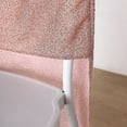 thumbnail image 5 of BalsaCircle Metallic Fitted Spandex Chair Slipcover Blush, 5 of 8