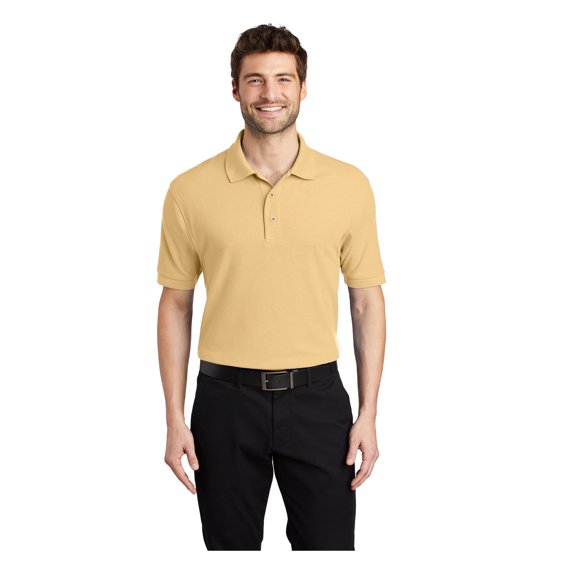 Port Authority Men's Silk Touch Classic Comfortable Polo Shirt Banana X-Small