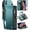Fashion Blue Green, variant on for iPhone Xs Max Case, RFID Blocking for iPhone Xs Max Wallet Case for Women and Men with Card Holder Zipper Wrist Strap PU Leather Protective Phone Case Wallet for iPhone Xs Max, Wine Red