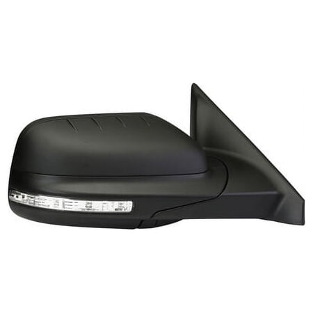 Right Passenger Side Power Mirror - with Heated Glass Memory Turn Signal Power Folding Puddle Lamp Convex Glass - (without Logo) - Paint to Match - Compatible with 2016 - 2019 Ford Explorer