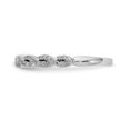 thumbnail image 3 of Auriga 14K White Gold Twist Design Complete Diamond Band for Women Size 7 (0.17ct, Clarity- I1), 3 of 8