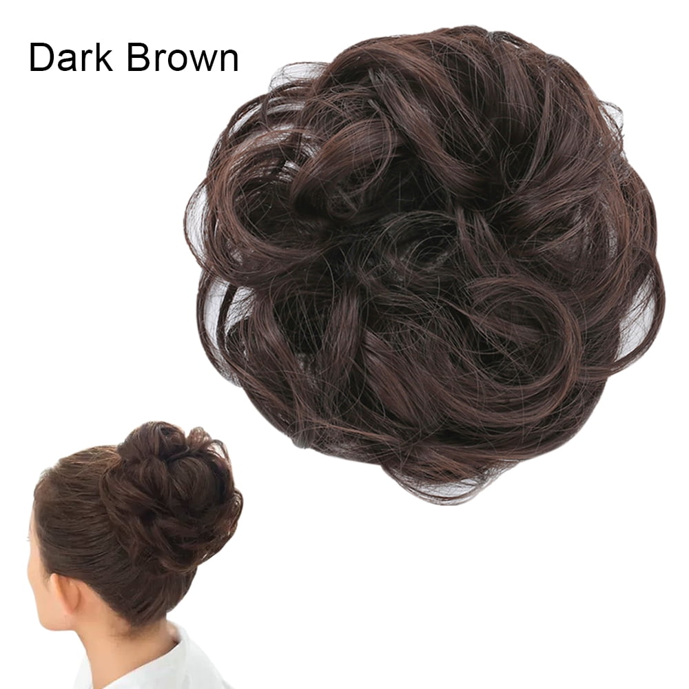 Irfora Messy Hair Bun Scrunchie Hair Piece Extension with Elastic