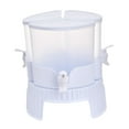 thumbnail image 4 of Esquirla Beverage Dispenser Cold Water Container 5.2 L with Lid Rotatable 3 Grid Split Juice Teapot Ice Water Jug Pot for Home Kitchen, 4 of 8