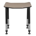 thumbnail image 4 of Ferris 26" x 24" Height Adjustable Student Desk- Beige, 4 of 6