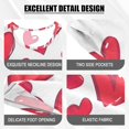 thumbnail image 4 of Red Heart Pattern Summer Pajama Set Soft Cotton Short Sleeve Sleepwear 2PCS Pajama Sets Breathable Lounge Set Size 14Y, 4 of 7