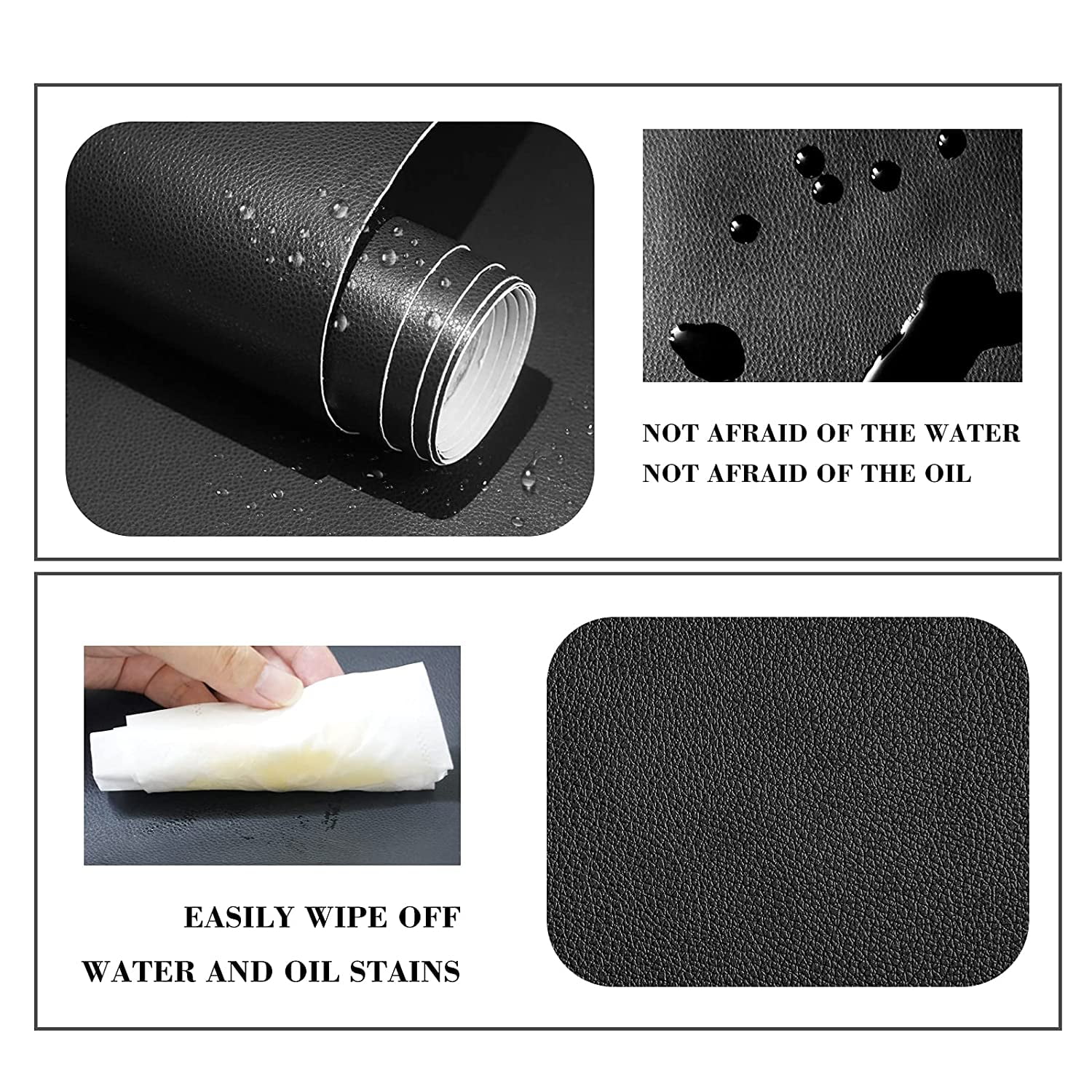Leather Repair Patch, 16X119 inch Self Adhesive Leather Repair Waterproof,DIY Large Leather Repair Tape for Couches, Furniture, Car Seats, Cabinets, Wall, Handbags (16X98 inch, Dark Brown)
