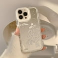 thumbnail image 6 of Line Star Christmas Tree Mirror Soft Case  for iPhone (White,iPhone 14), 6 of 6