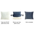 thumbnail image 2 of Home Soft Things Quilted Micromink 4 Piece Throw Pillow Cover Set - Sugar Coral - 20" x 20", 2 of 2