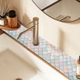 thumbnail image 2 of Yayeee Faucet Mat for Kitchen Sink 30" Diatomite Long Splash Guard Pad, Small Pink Pattern, 2 of 7