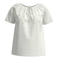 thumbnail image 1 of GEORGE G BLUSA CR CON EYLET EN MANGA BLANCO, 1 of 4