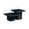 thumbnail image 3 of Meridian Furniture Spencer 2-Piece Black Oak Veneer Coffee Table, 3 of 9