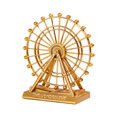 thumbnail image 2 of Abbracc Statue de Roue Rotative Sculpture Moderne pour Étagère de Meuble TV de Table Doré, 2 of 9