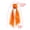 J, variant on Festival DIY Wavy Edge Peach Skin Ribbon, Off-White Long Decorative Sash for Gift Wrapping Floral Arrangements Party Decorations - Color A