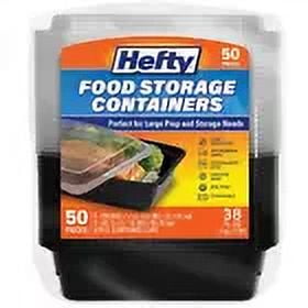 Containers with Lids - 38 oz, 50 Pack for Easy Meal Prep!