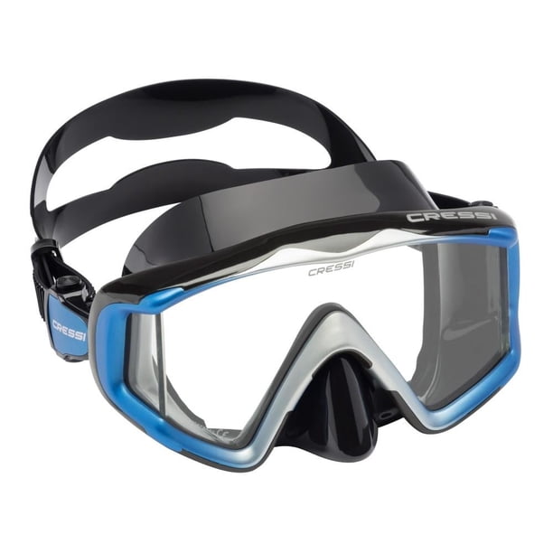 Visor Cressi Máscara Adulto Liberty Triside Spe Ngro/Azul/Gris