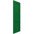 thumbnail image 2 of 18"W x 49"H True Fit PVC Center Circle Arts & Crafts Fixed Mount Shutters, Viridian Green (Per Pair - Hardware Not Included), 2 of 9