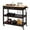 Espresso, variant on Yaheetech Kitchen Island Cart with Storage & Drawer on Wheels, White
