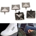 thumbnail image 4 of 100pcs Rivets, Square Pyramid Punk Rivets for Bracelets, Clothing, Handbag Leather Rivet Punk Rivet with 4 Claw Metal Studs, 4 of 7